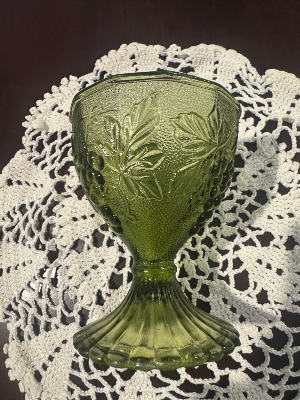 Anchor Hocking Mid century modern FootedGlass Goblet